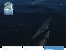 Tablet Screenshot of paradisedolphincruises.com